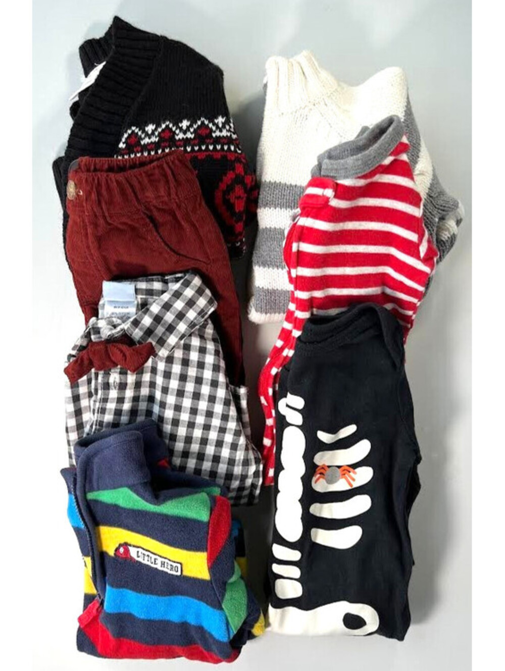 Boy's Clothes-Size 12 Months, Lot of 7 Pieces, Halloween Outfit, 1 Dressy Outfit